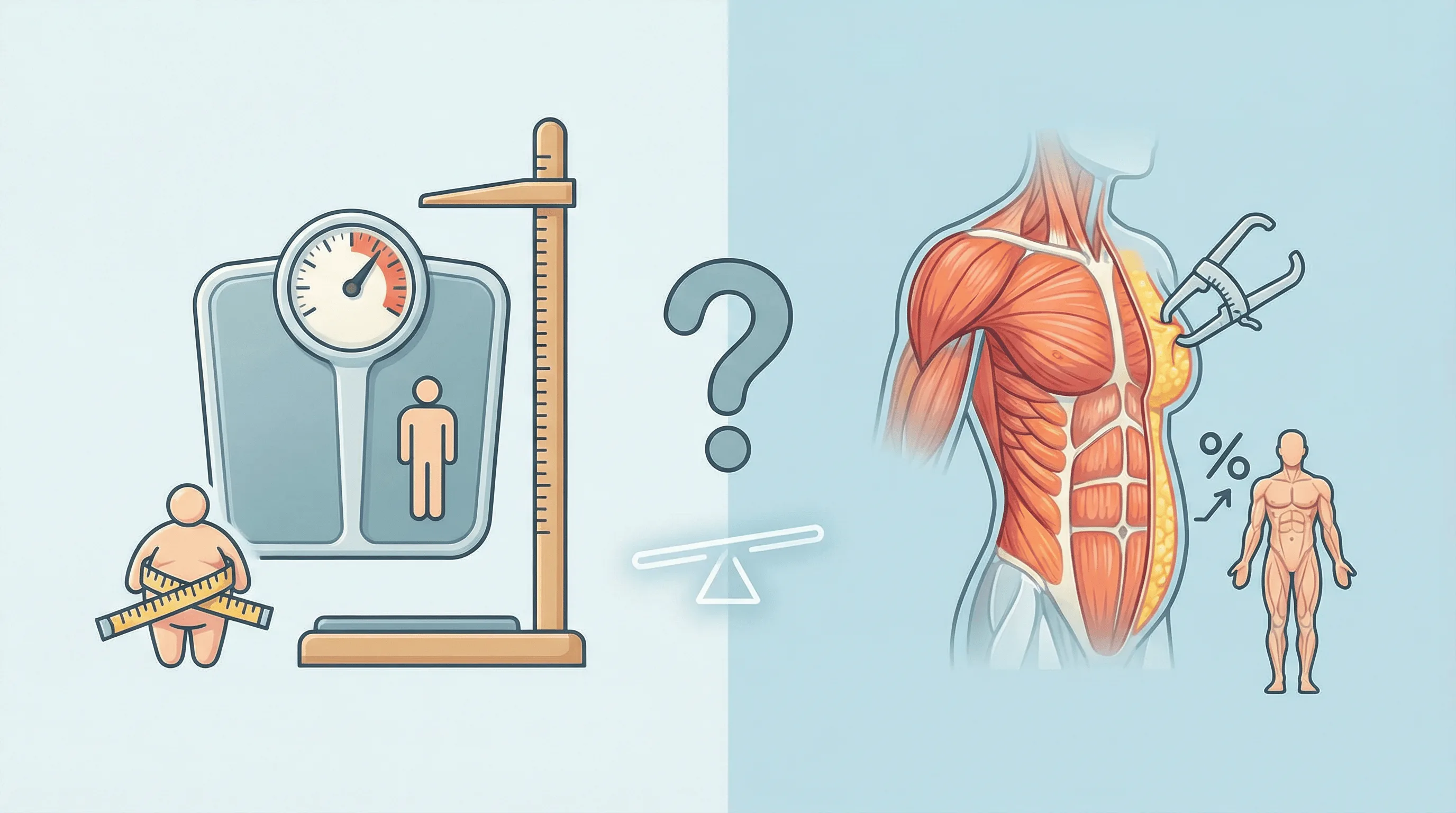 BMI vs body fat percentage comparison